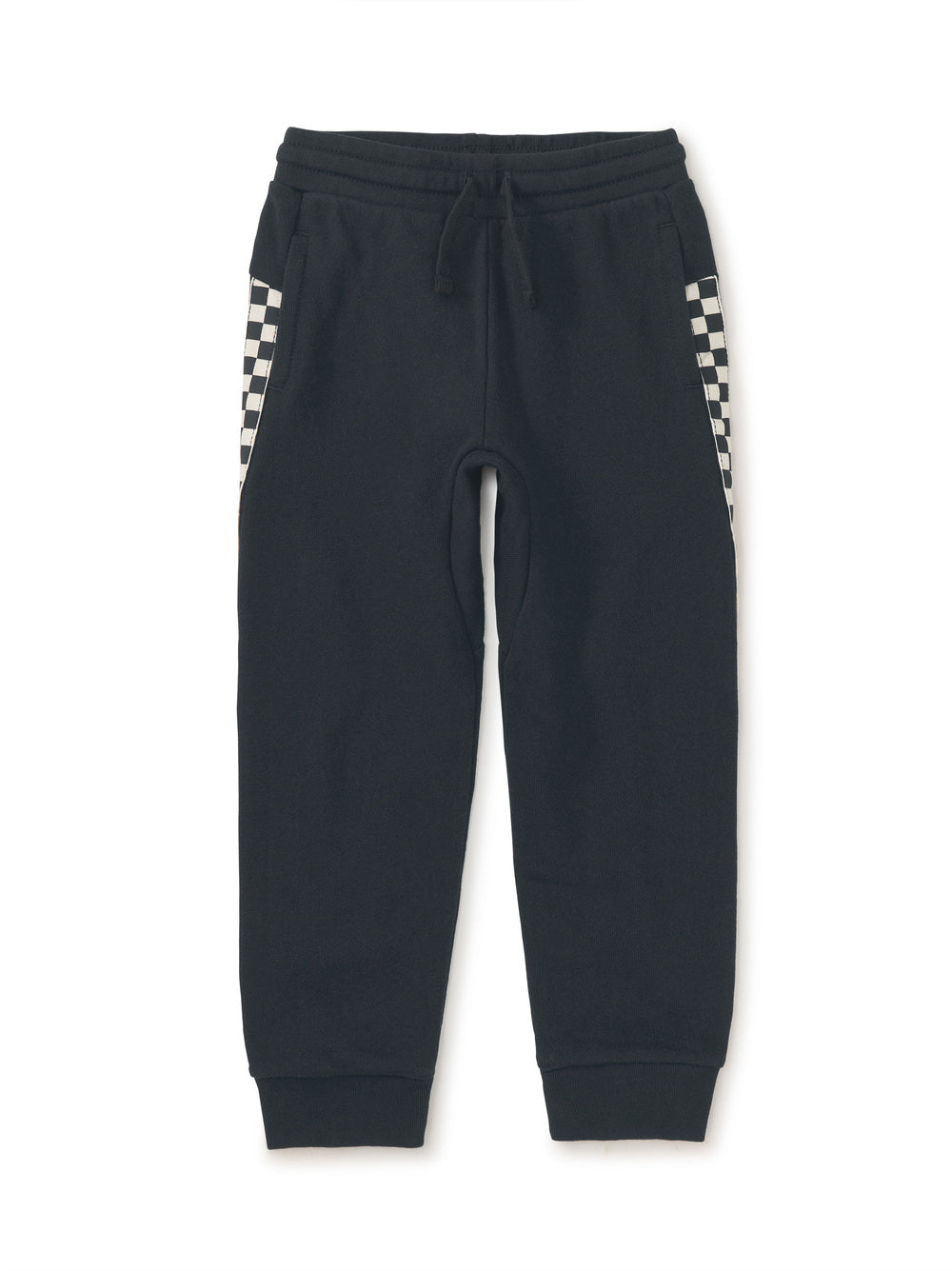 Tea Collection Stripe-Out Joggers | Jet Black