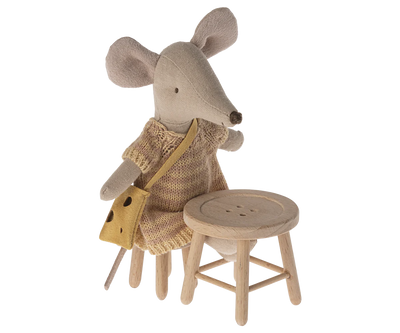 Maileg Mouse Table + Stool Set