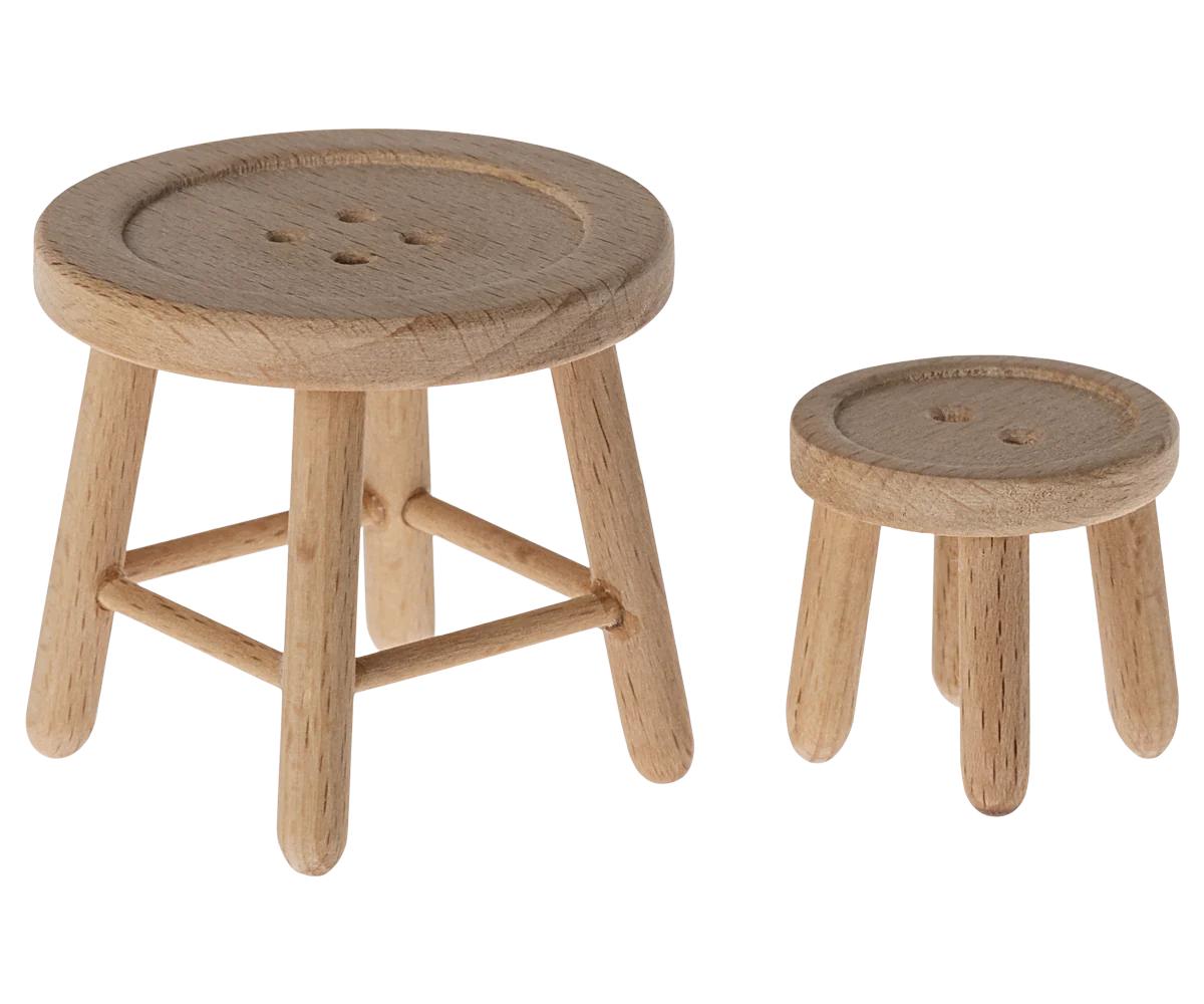 Maileg Mouse Table + Stool Set