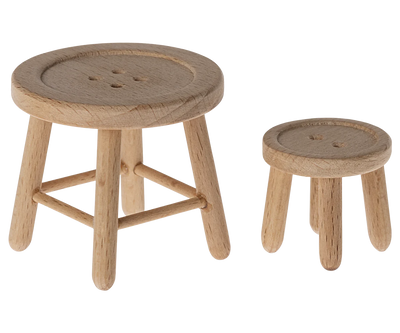 Maileg Mouse Table + Stool Set