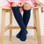 Little Stocking Co. Navy Lace Top Knee High Socks