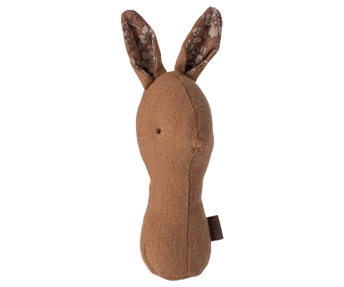 Maileg Lullaby Friend Rattles | Chocolate Bunny