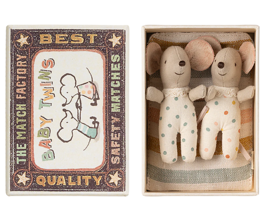 Maileg Baby Twins in Matchbox