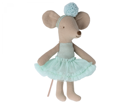 Maileg Little Sister Ballerina Mouse | Light Mint