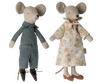 Maileg Grandma and Grandpa Mice in Cigarbox