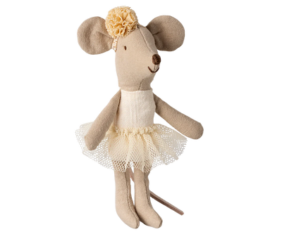 Maileg Little Sister Ballerina Mouse | Off White