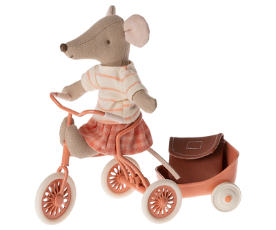 Maileg Tricycle Mouse | Coral Big Sister