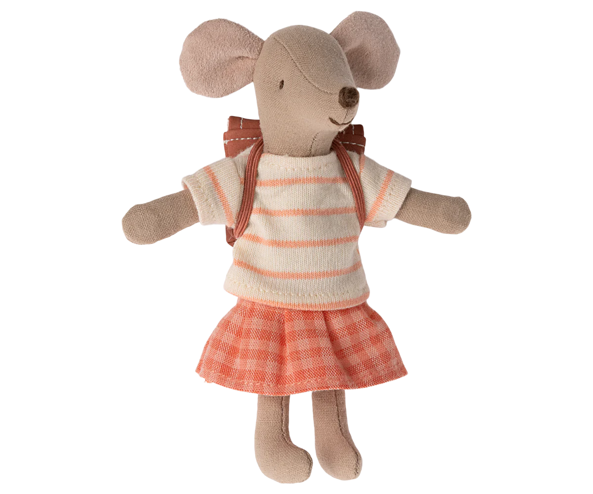 Maileg Tricycle Mouse | Coral Big Sister