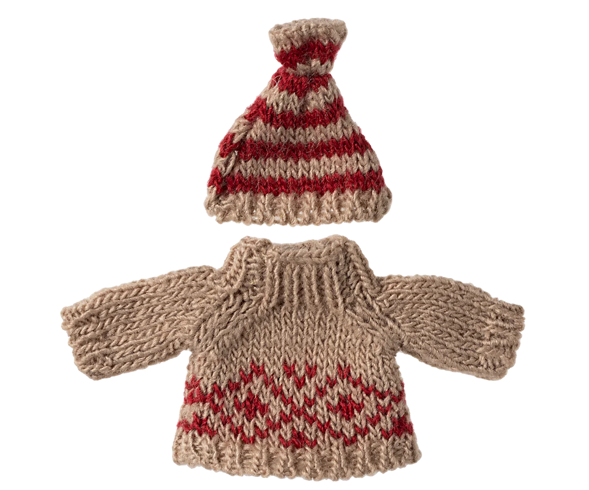 Maileg Knitted Sweater and Hat | Mum Mouse