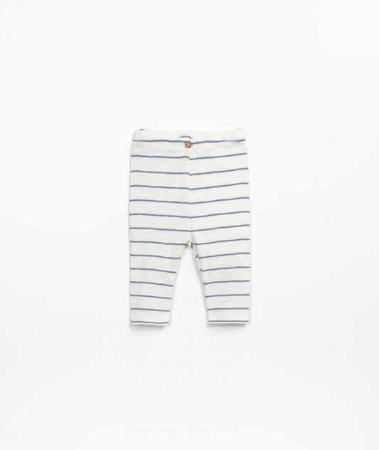 Play Up Organic Striped Leggings | Sea Stripe