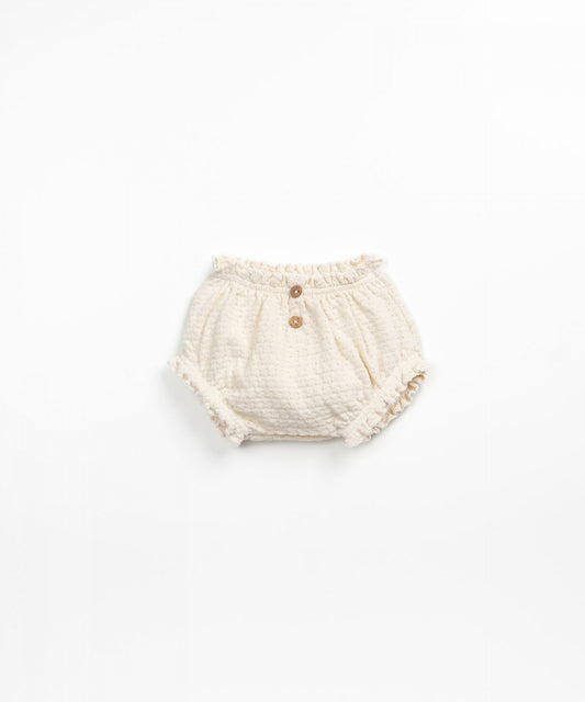 Play Up Textured Knitted Baby Bloomers | Cream