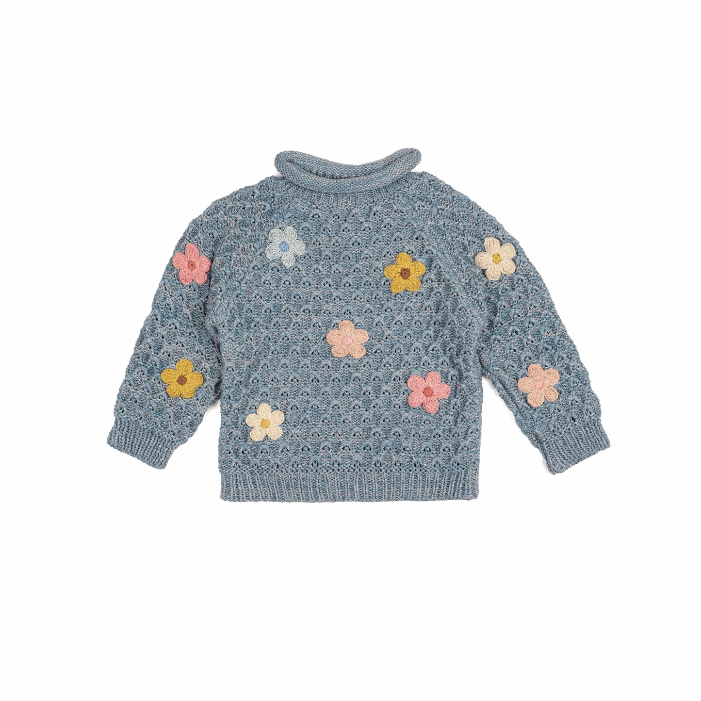 Wild Wawa - Jardin Sweater - Dusty Blue