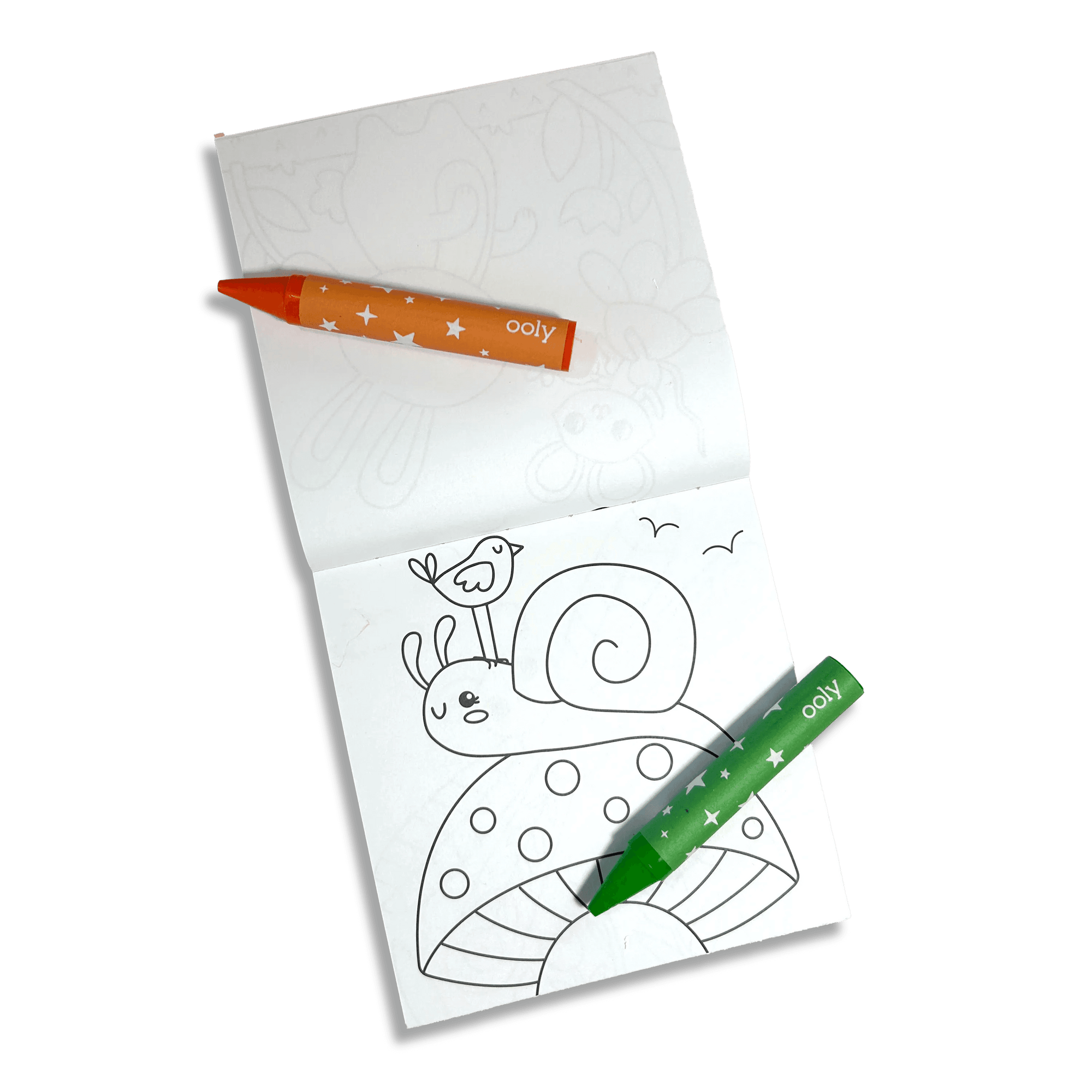 OOLY  Carry Along! Coloring Book and Crayon Set | Garden Pals