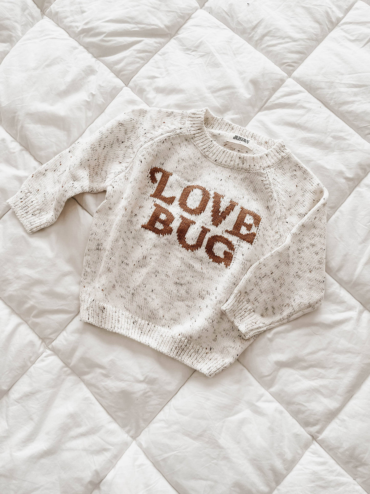 Bencer &amp; Hazelnut Love Bug Knit Jumper | Oatmeal