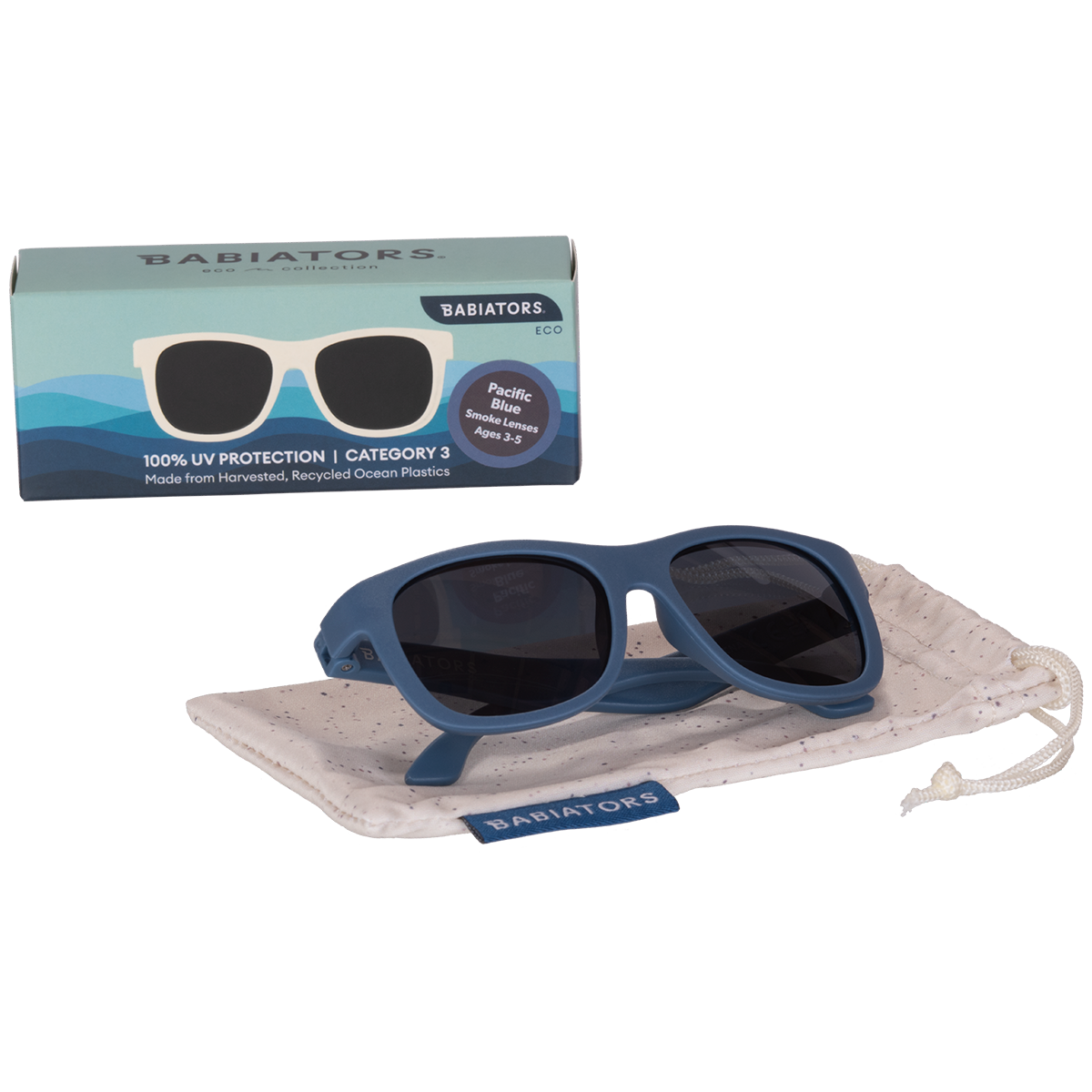 Babiators Kids Eco Collection Navigator Sunglasses | Pacific Blue