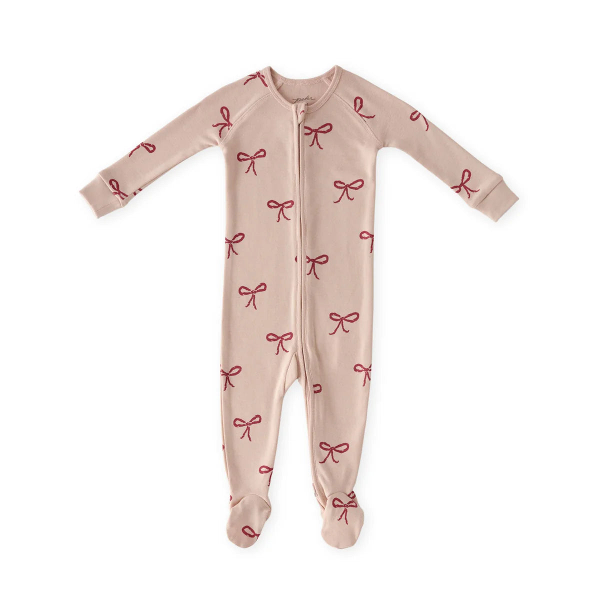 Pehr Ribbed Baby Sleeper | With a Bow