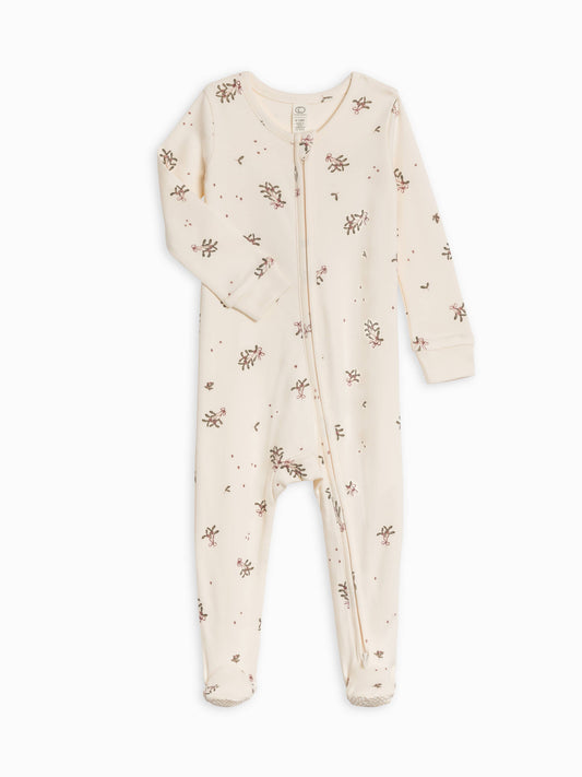 Colored Organics Peyton Footed Sleeper | Mulberry