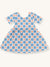 Girls' Bamboo Twirl Dress | Floral Checkerboard