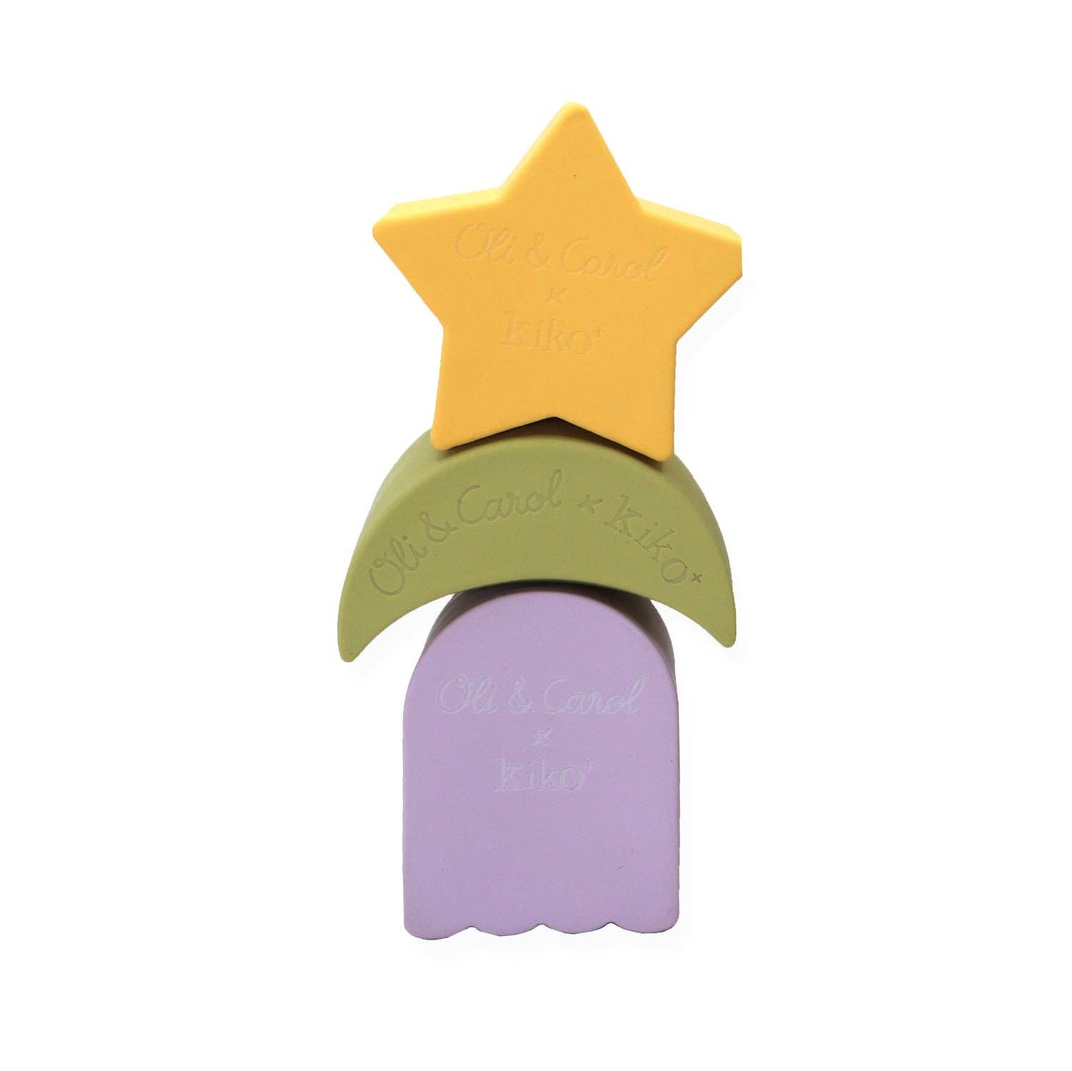 kiko+ & gg* Geometric Figures Baby Stacking Toy Blocks | Star Set