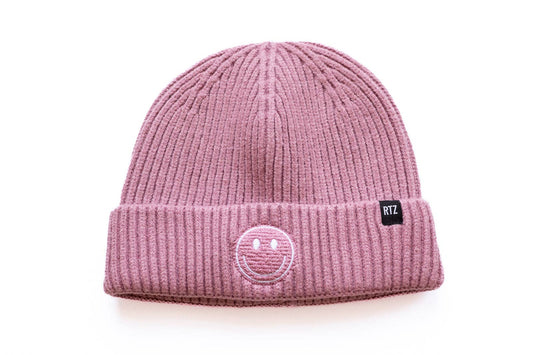 Rey to Z Blush Smiley Beanie