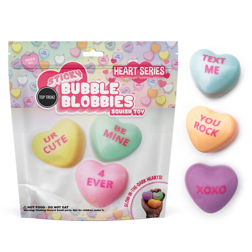 Valentines Conversation Hearts Bubble Blobbies