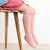 Little Stocking Co. Blush Fancy Lace Top Knee High Socks