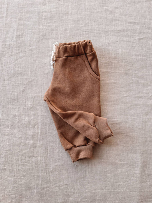 Recycled Cotton Sweatpants | Caramel