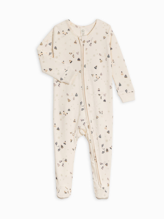 Colored Organics Baby Peyton Footed Sleeper | Mittens