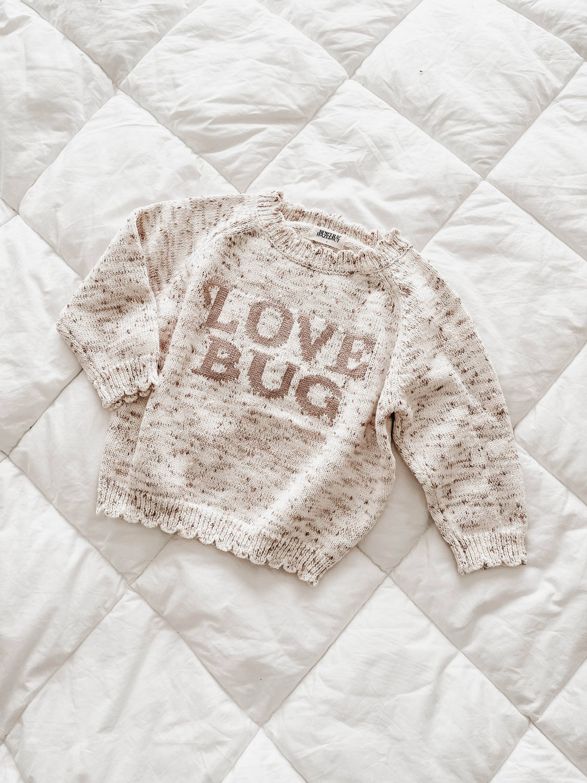 Bencer &amp; Hazelnut Love Bug Knit Jumper | Mushroom