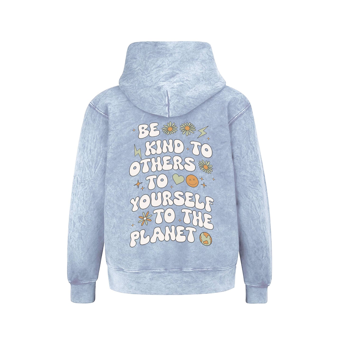 Port 213 Kids Be Kind Hoodie | Washed Blue