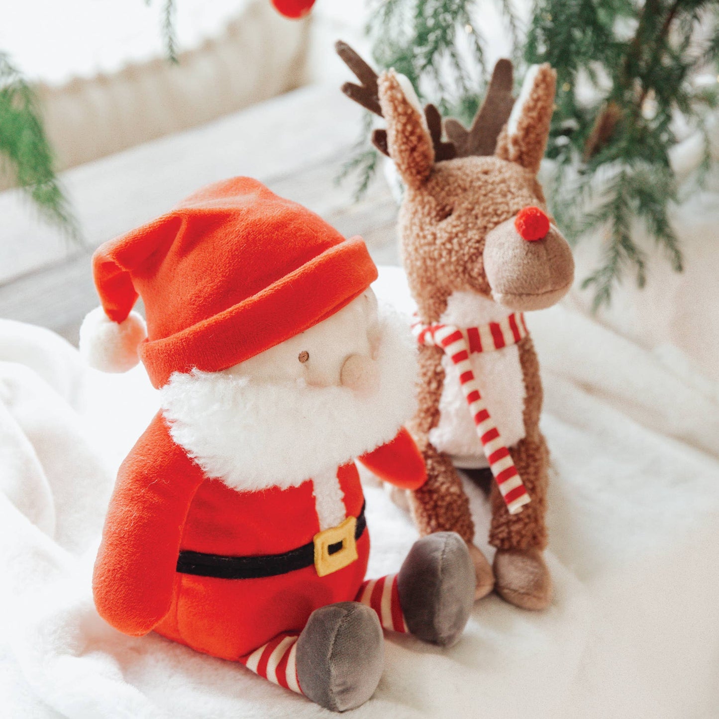 Bunnies By the Bay Jolly Santa Plush