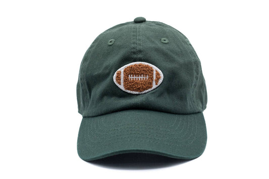 Hunter Green Hat with Terry Football Patch