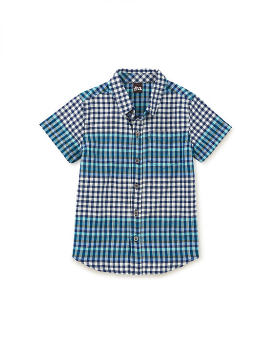 Tea Collection Plaid Button Up Woven Shirt | Nairobi Plaid