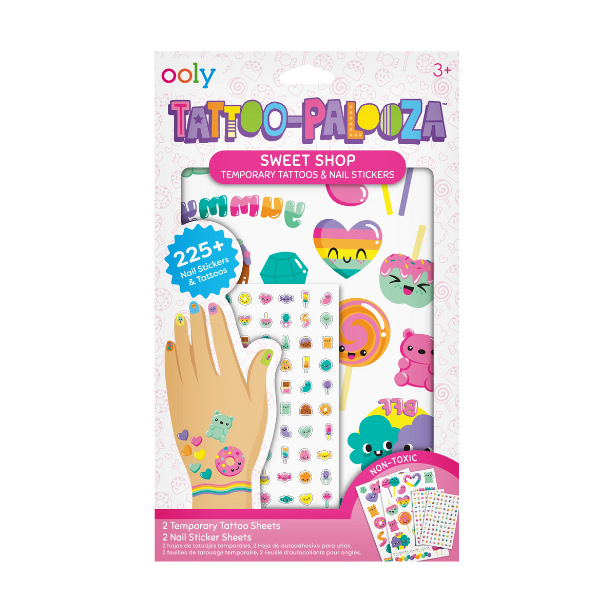 OOLY Tattoo Palooza Nail Stickers &amp; Temporary Tattoo | Sweet Shop