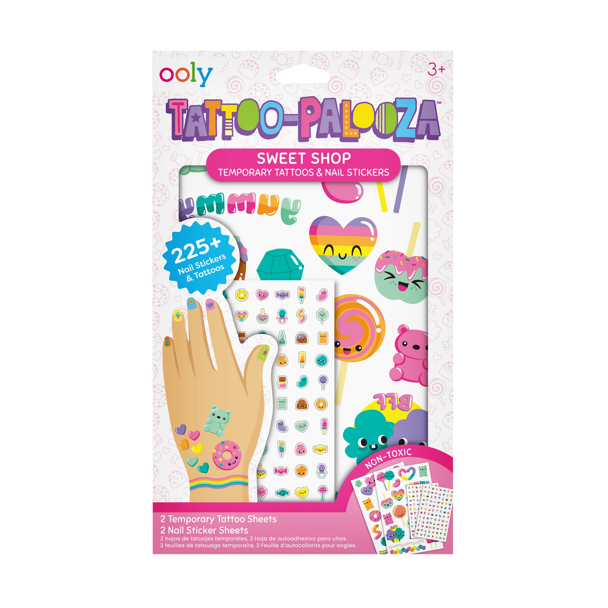 OOLY Tattoo Palooza Nail Stickers & Temporary Tattoo | Sweet Shop