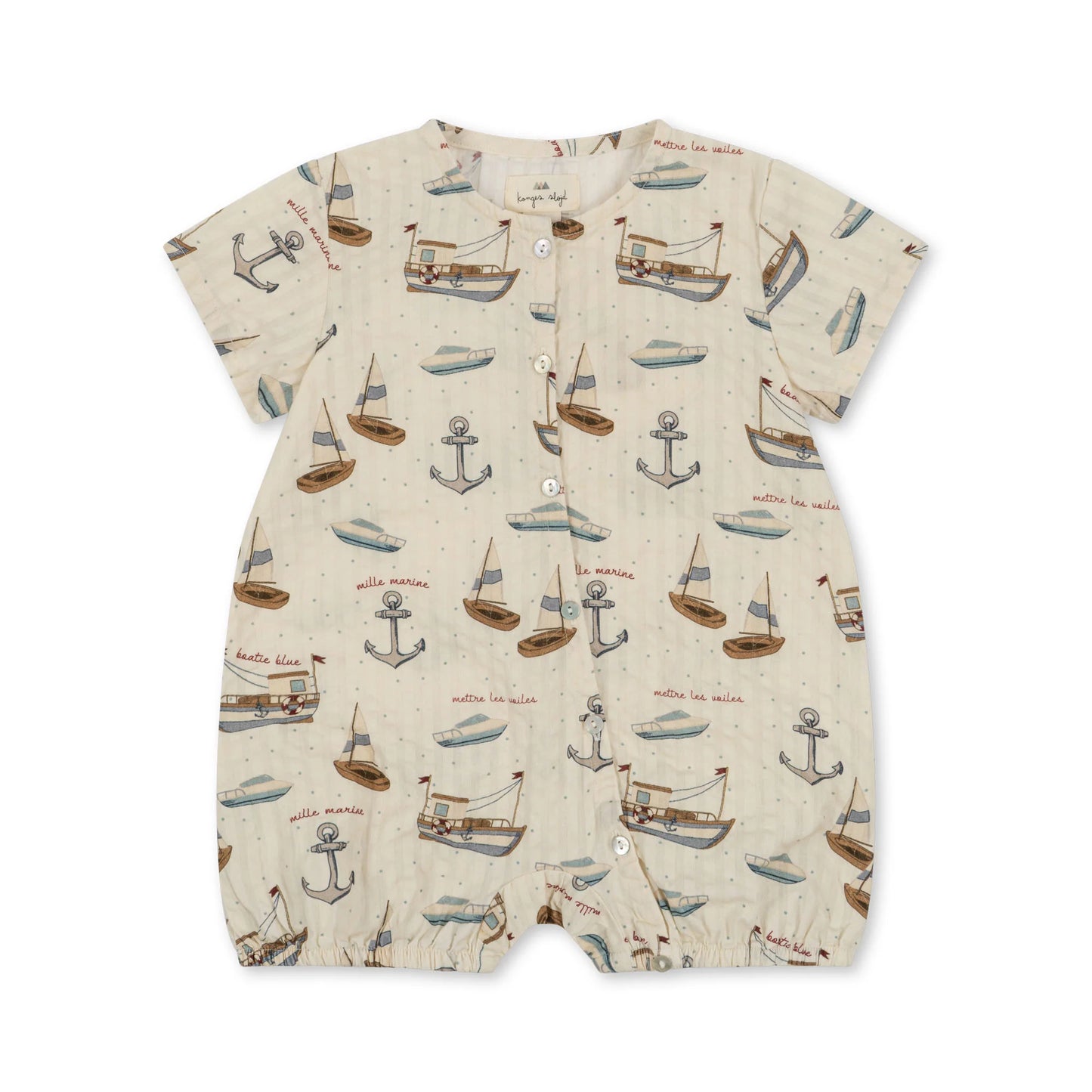 Konges Slojd Organic Ace Romper | Sail Away