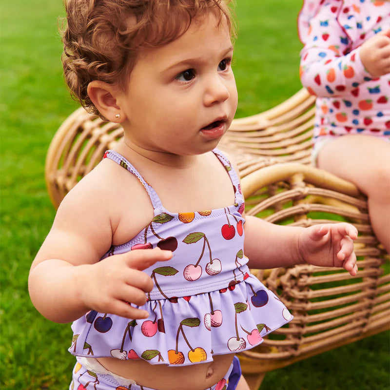 Pink Chicken Joy Tankini | Lavender Cherry