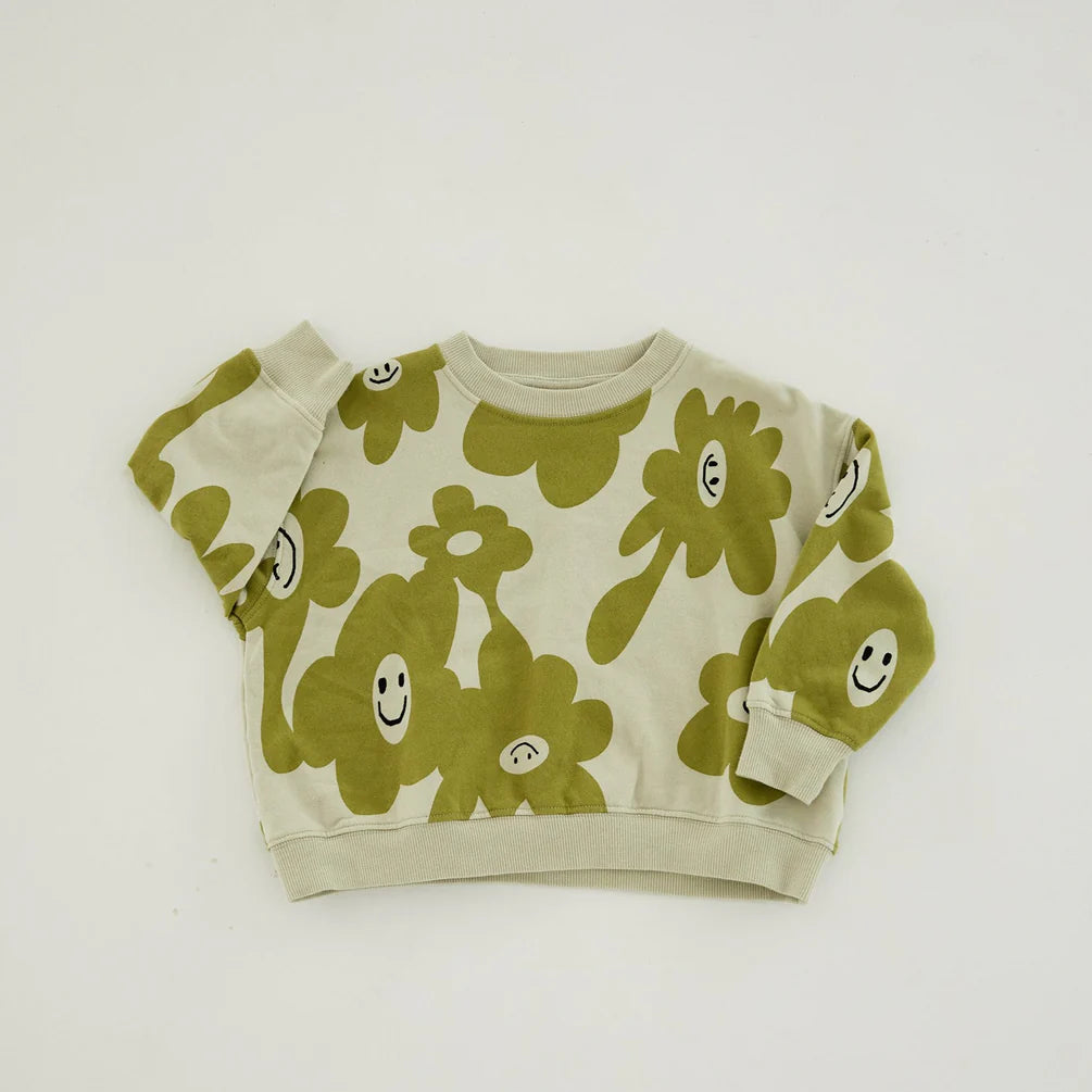 Claude &amp; Co Smiley Splodge Print Sweatshirt