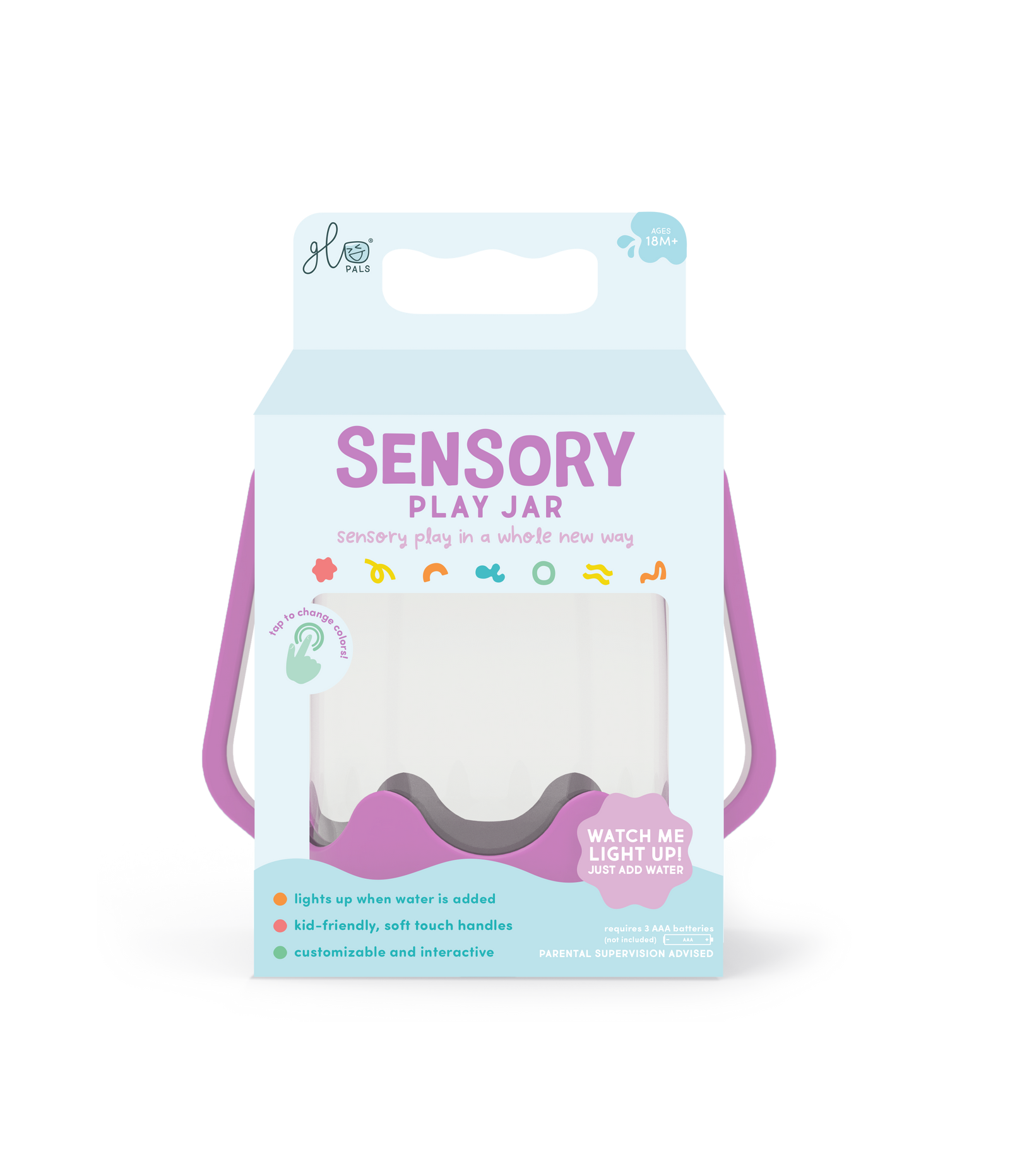 Glo Pals Sensory Play Jar | Purple