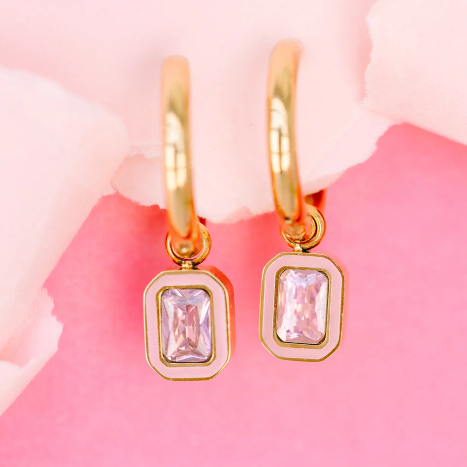 Pierced Co. Pink Gem Charms