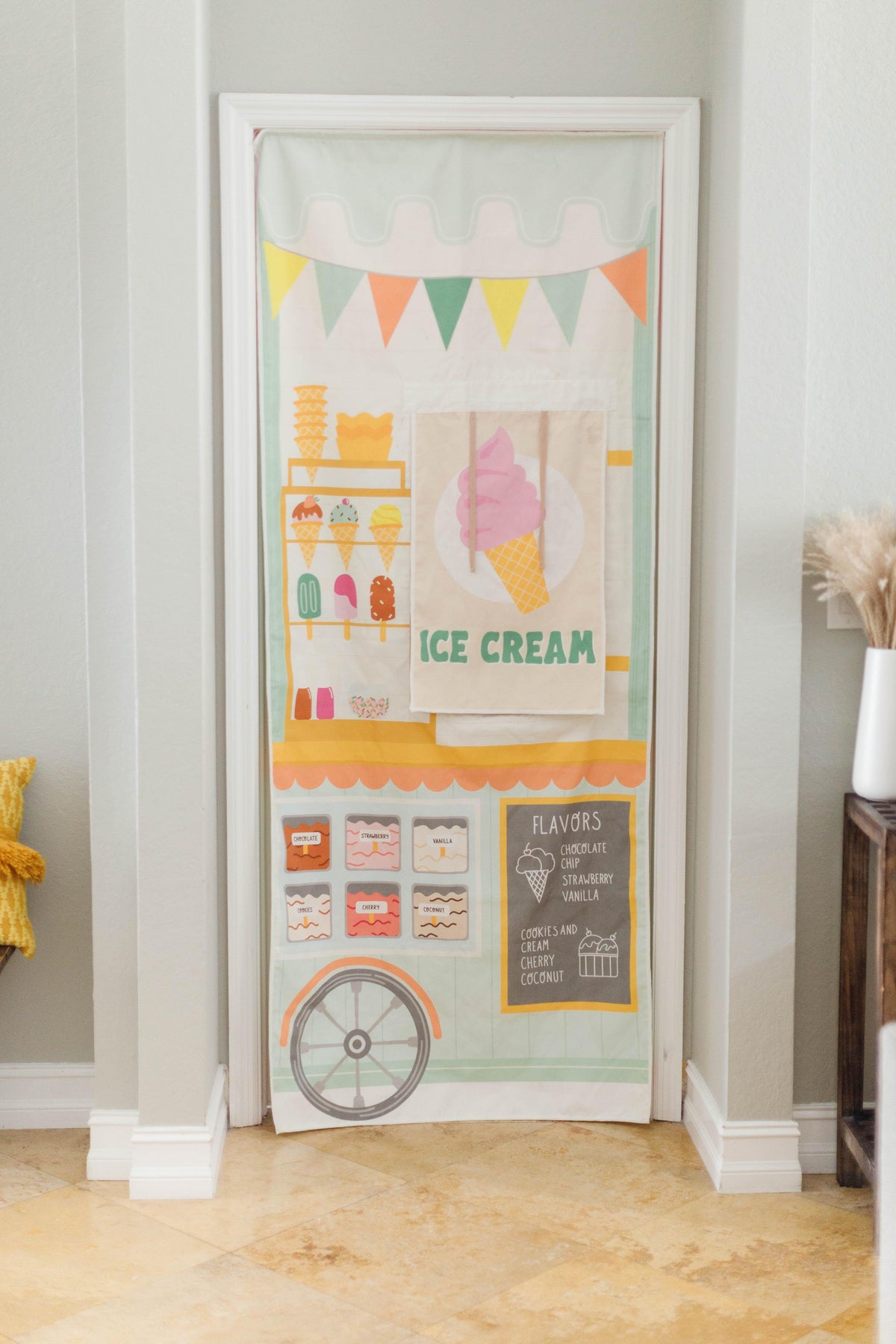 Swingly Ice Cream &amp; Coffee Shop Storefront Doorway Play Space