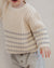 Quincy Mae Rex Sweater | Fog Stripe