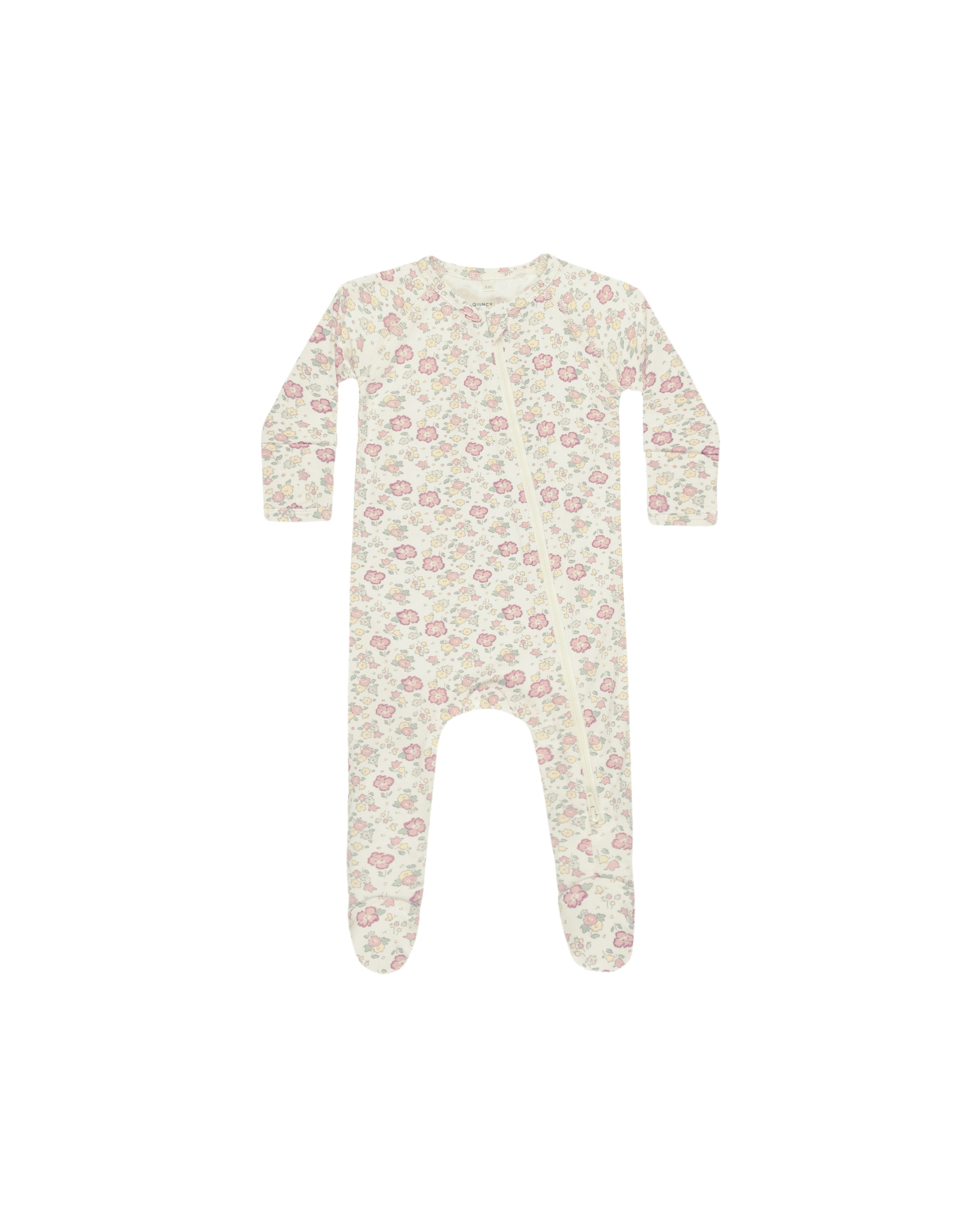 Quincy Mae Bamboo Zip Footie | Bloom