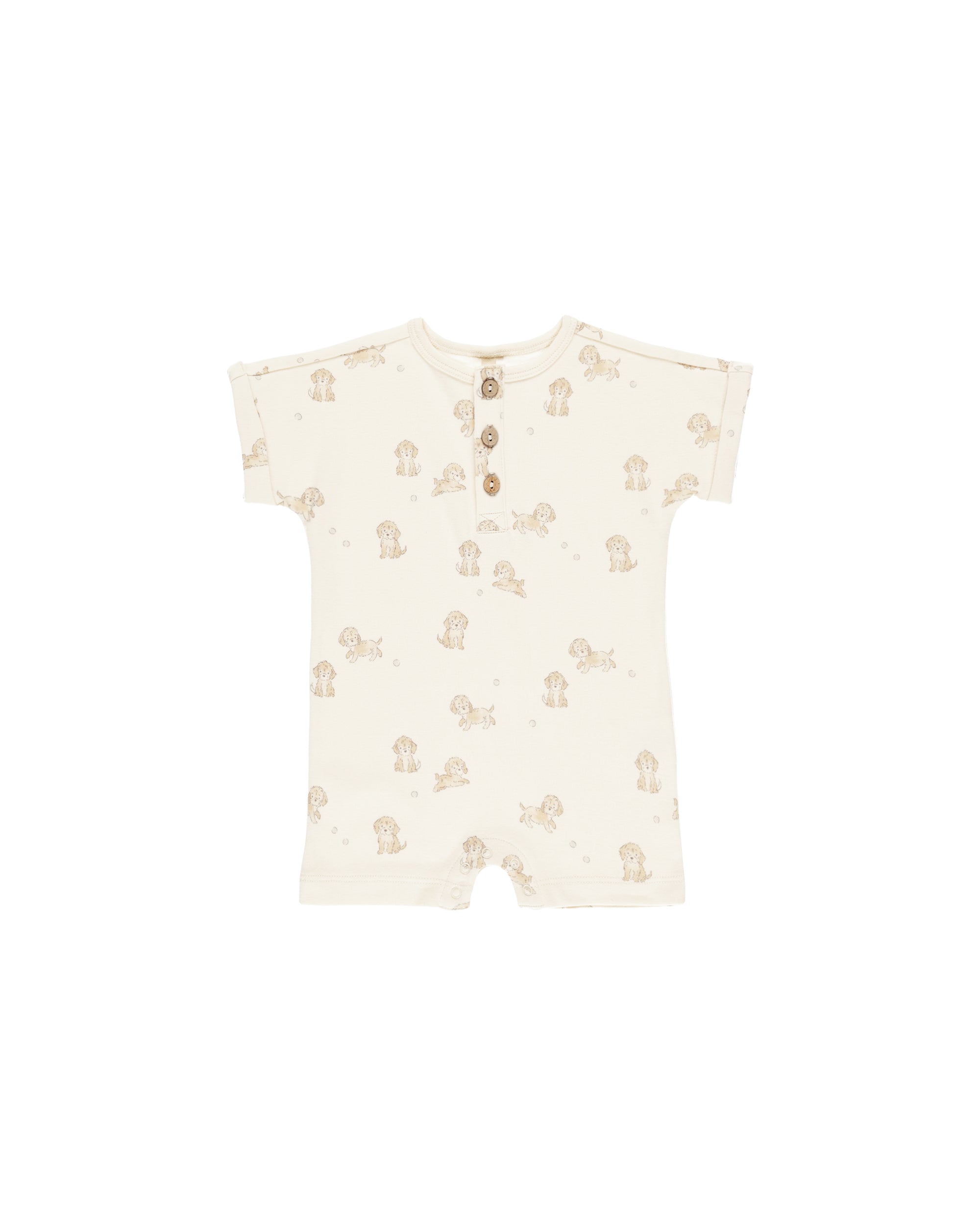 Quincy Mae Short Sleeve One Piece | Puppies