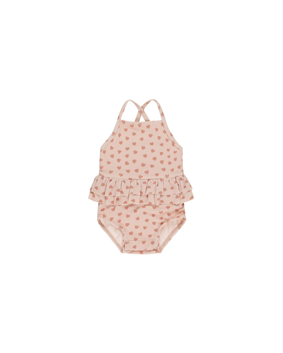 Quincy Mae Ruffled One Piece Swimsuit | Hearts