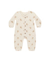 Quincy Mae Waffle Longsleeve Jumpsuit | Gingerbread