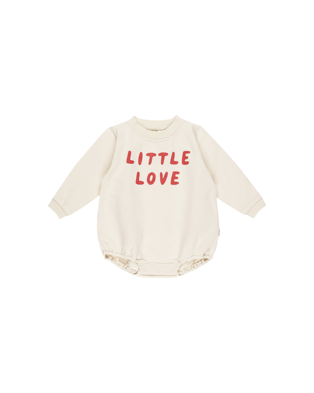 Quincy Mae Crewneck Bubble Romper | Little Love