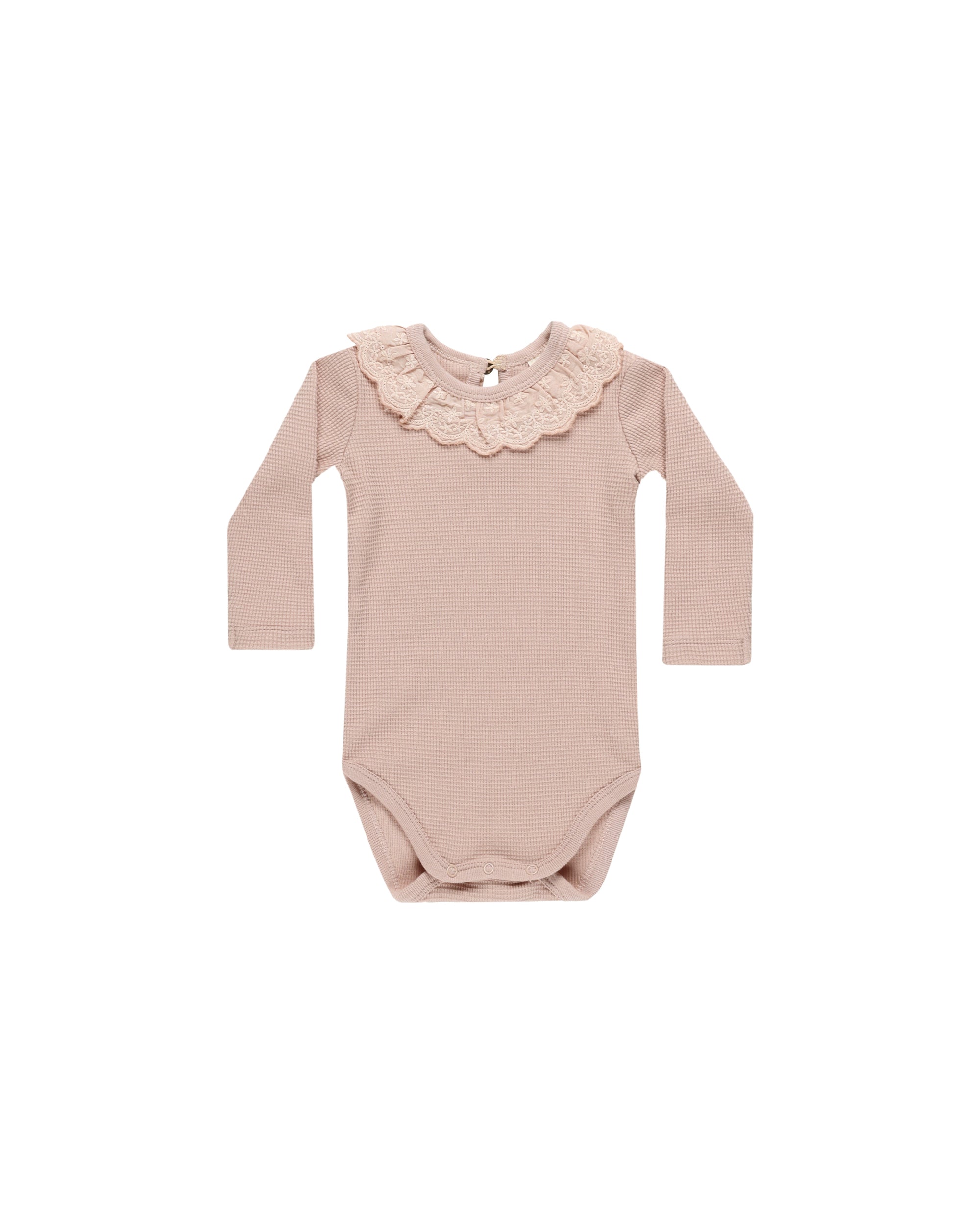 Quincy Mae Ruffle Collar Bodysuit | Blush