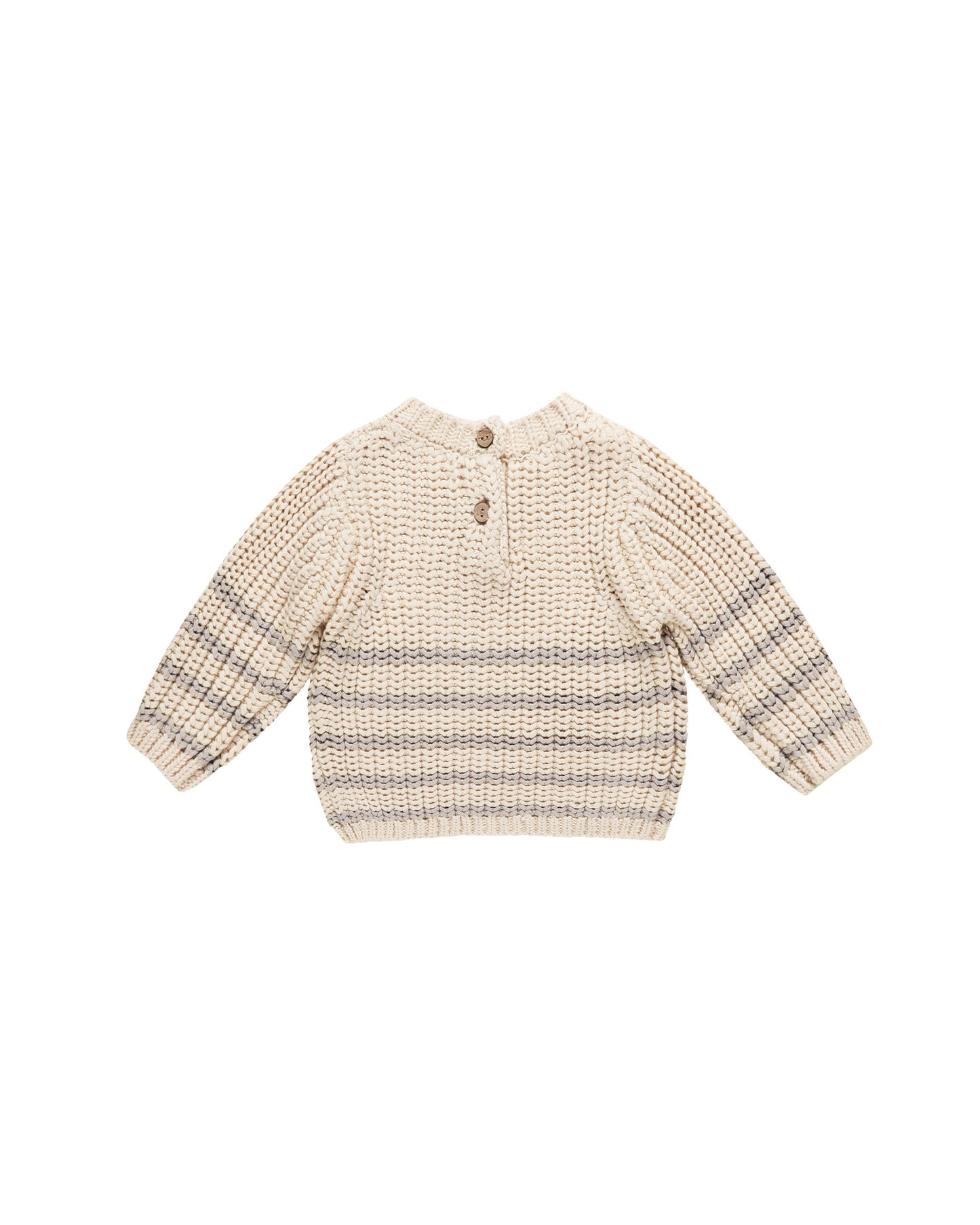 Quincy Mae Rex Sweater | Fog Stripe