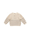 Quincy Mae Rex Sweater | Fog Stripe